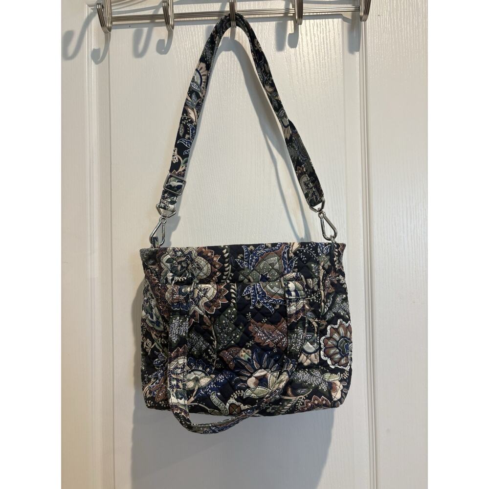 Vera Bradley “Java Navy Camo” Adjustable Shoulder Bag Retired Pattern